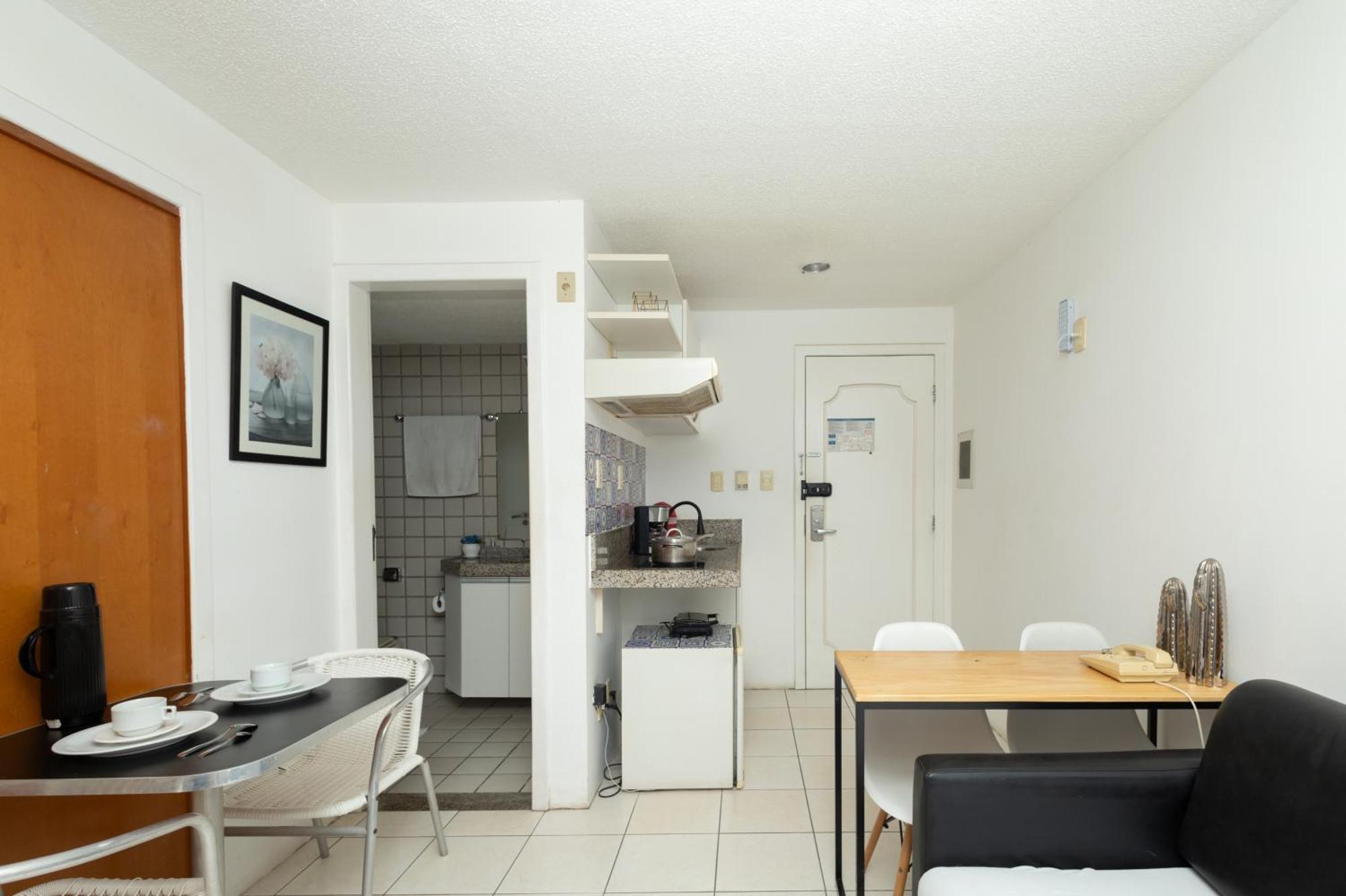 公寓 Vista Mar E Lagoa - Cozinha E Frigobar - Flat Proximo A *